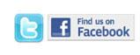 Facebook and Twitter
