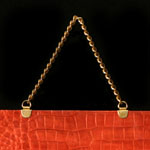 Gold Metal Chain Shopping Bag Handle