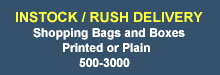 In-Stock Shopping Bags and Boxes