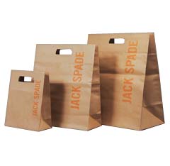 die cut handle shopping bags paper custom imprinted
