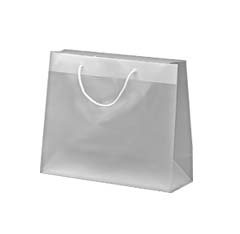 Frosted Plastic Stock Euro Tote Shopping Bag