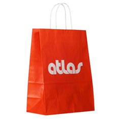 atlas full color tint brown kraft paper shopping tote bag
