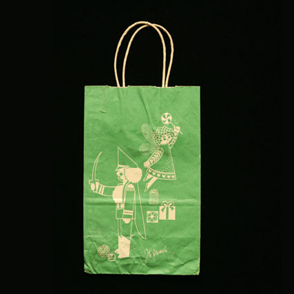 John Wanamaker Green Bag