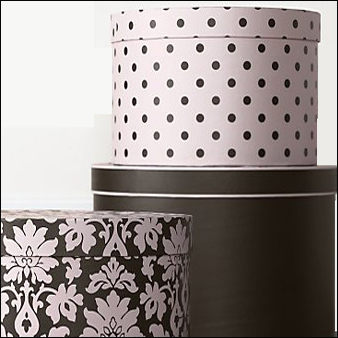 HAT BOXES, ROUND