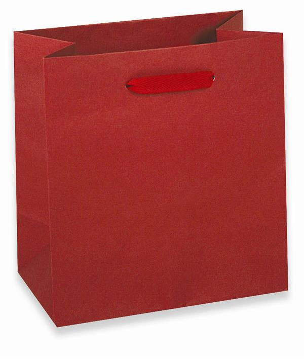 80% Recycled Paper Euro Style Tote Bag - Red