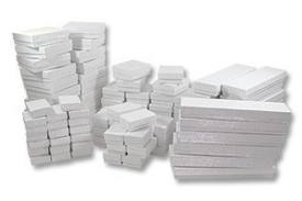 2-Piece Jewelry Boxes, Padded - White Swirl 2-Piece Jewelry Boxes, Padded - White Swirl