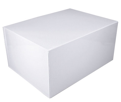 glossy white magnetic retail folding boxes 16 x 12 x 8