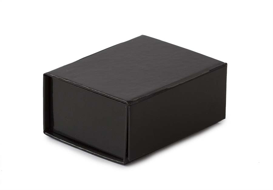 Glossy Black Retail Magnetic Folding Box