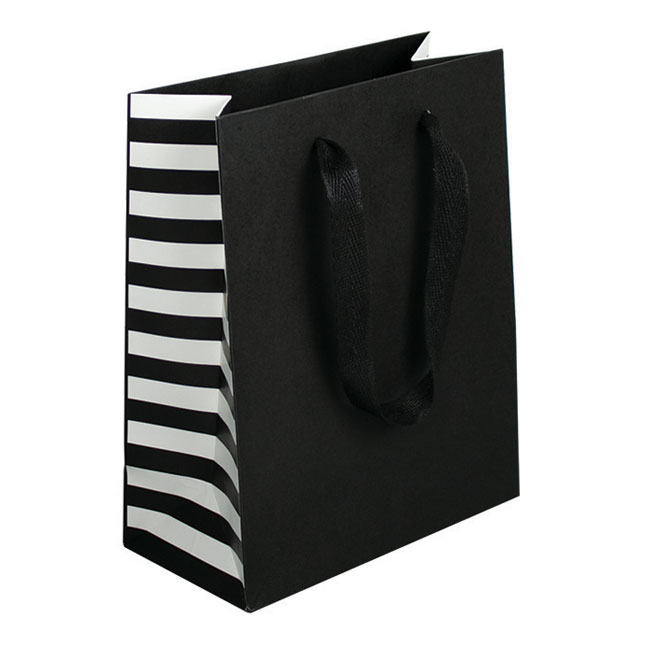 Black Stripes, Natural Finish, Cotton Twill Handles - Assorted Sizes
