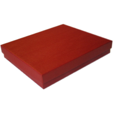 2-Piece Jewelry Boxes, Padded - Brick red