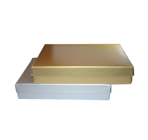 Metallic Gold and Silver Set Up Boxes - 4 Sizes Available