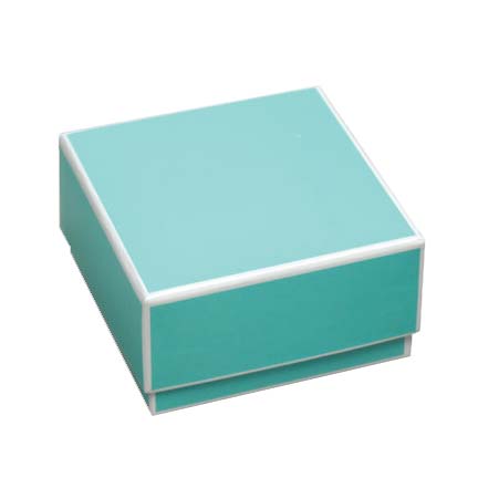 Sophie 2-piece Jewelry Boxes - Blue with White Trim