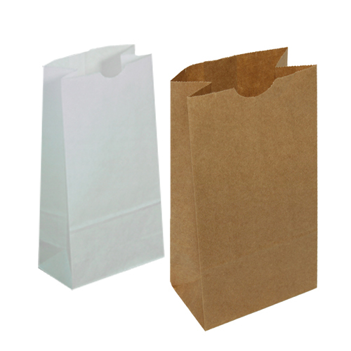 SOS Grocery Bags - Recycled Natural Kraft & White Kraft - 3 sizes
