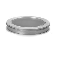 Tin CD Container with Clear PET Lid