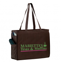Reusable Non-Woven Polypropylene Large Shoulder Strap bag, 20”w x 6”d x 16”h - Available in multiple colors