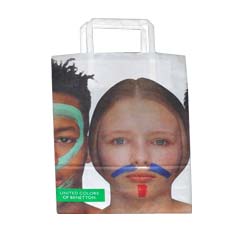 Custom Plastic Shopping Bags Soft Loop Handles