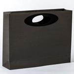 paper shopping bags with unique die cut handle