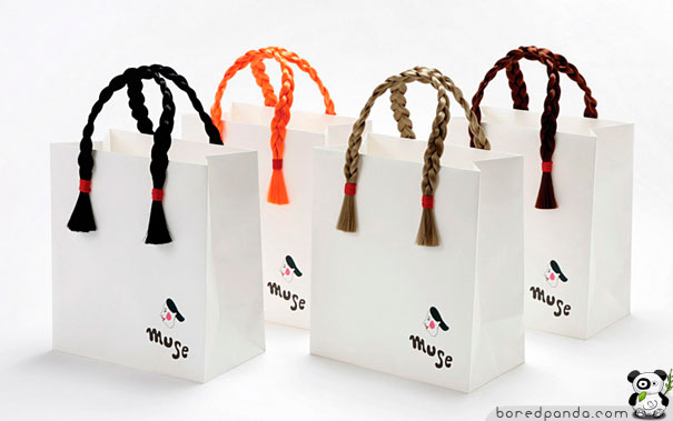 Braided Hair Shopping Bag