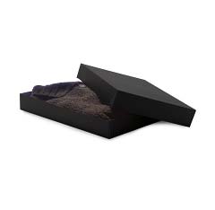 glossy black folding apparel boxes