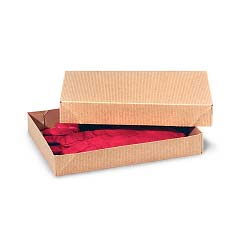 natural kraft pin strip folding apparel boxes