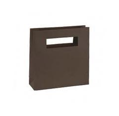 Die Cut Handle Brown Euro Tote Shopping Bag