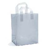 Frosted Plastic Stock Soft Loop Handle Shopping Bag