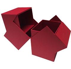 red folding luxury liquor spirits wine boxes