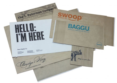 custom imprinted paper mailer shipping bags for e-commerce luxury retail