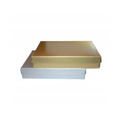 gold silver kraft folding set up apparel box