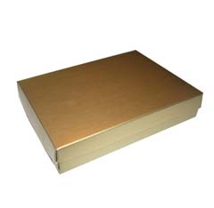 metallic gold folding simplex apparel boxes