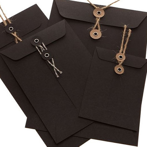 paper string and button bags