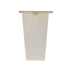 white kraft tin tie paper bag