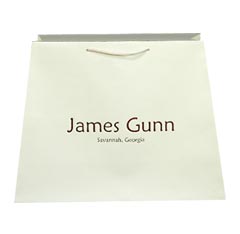 Custom Trapezoid Shaped Euro Paper Shopping Tote Bags Full