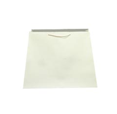 Euro Tote Shopping Bag Trapezoid Shape Ivory Matte Finish