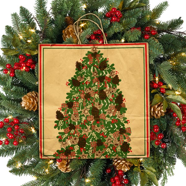 Pomeroys Christmas Tree Holiday Bag