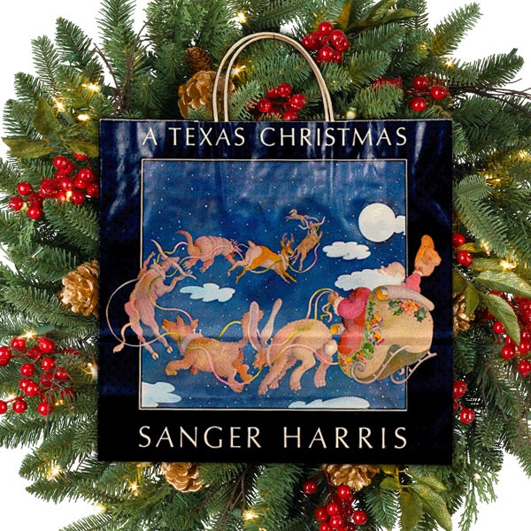 sanger harris a texas christmas santas sleigh包裝設計彩盒印刷
