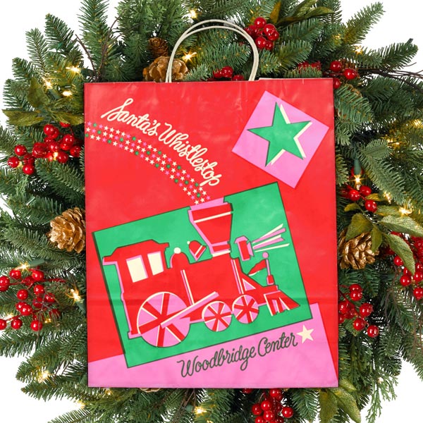 Woodbridge Center Santa's Whistle Stop Shopping Bags