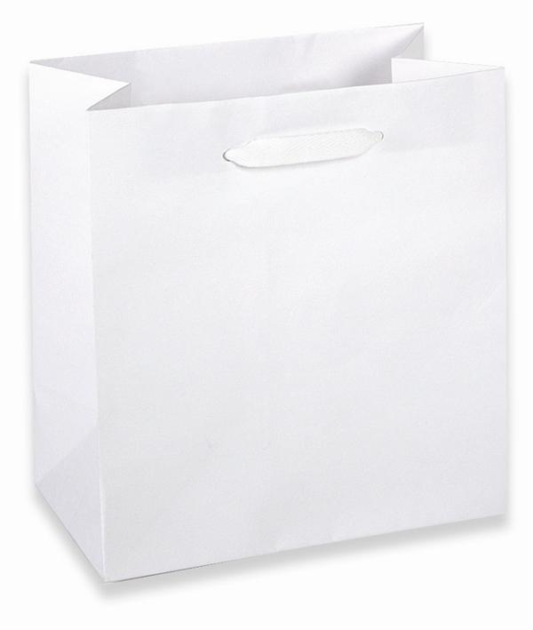 80% Recycled Paper Euro Style Tote Bag - White