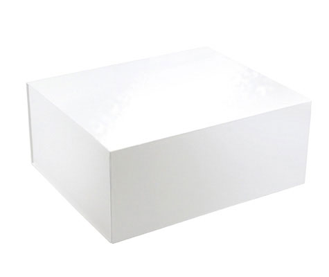 Glossy White Collapsible Gift Boxes