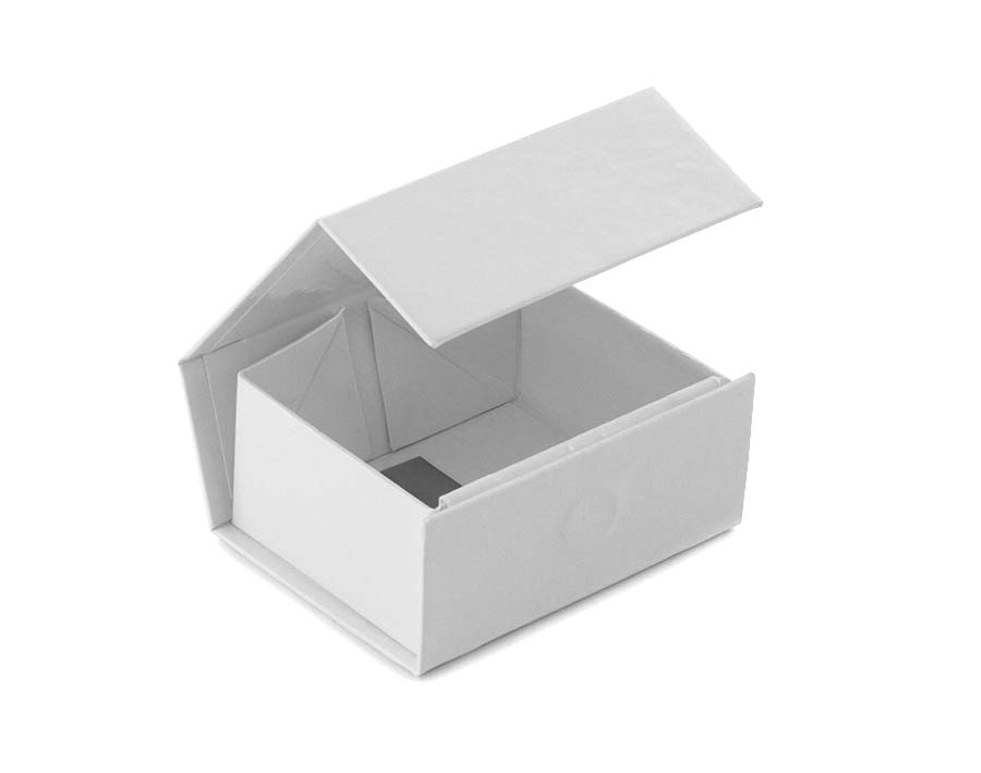 glossy white magnetic folding boxes for retail or gifts