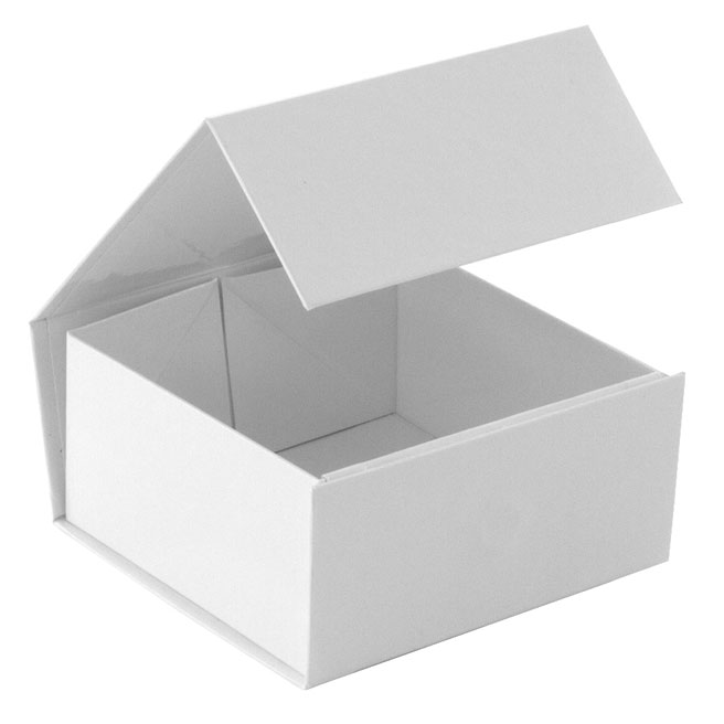 glossy white magnetic folding boxes for retail or gifts