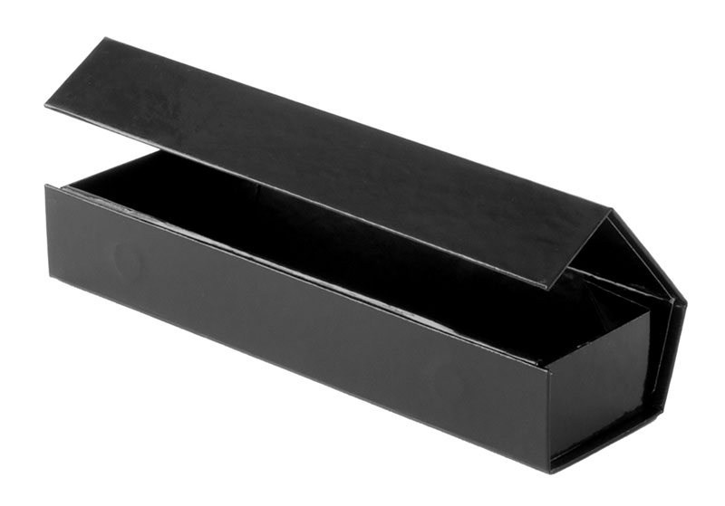 glossy black magnetic retail folding boxes