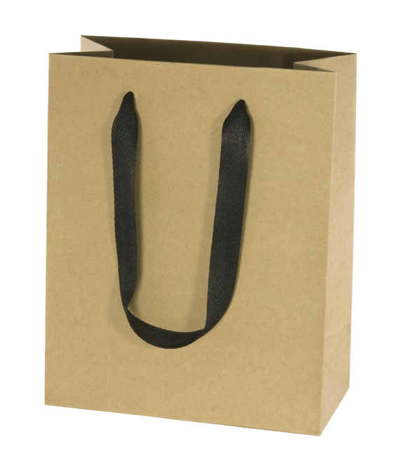 Kraft Paper Euro-Style Bag with Cotton Twill Handles