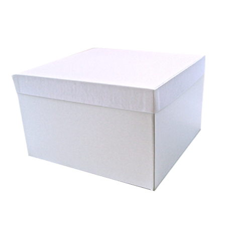 White Gloss Gift Boxes, Assorted Sizes of Folding Bases and Rigid Lids
