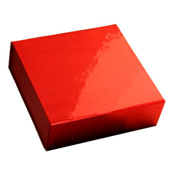 Red Glossy - 3-1/2 x 3-5/8 x 1-1/2