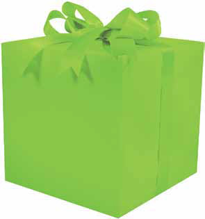 Gloss Solid Lime Gift Wrap