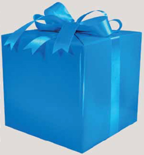 Gloss Solid Royal Blue Gift Wrap