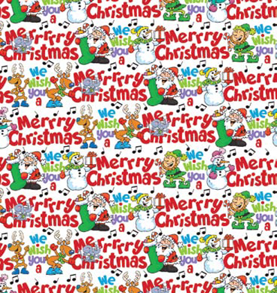 Merry Wishes Patterned Gift Wrap