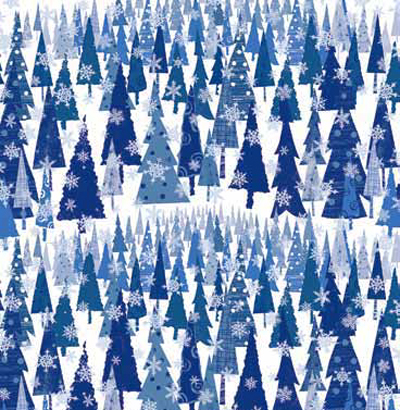 Snowy Mountain Patterned Gift Wrap