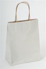 White Striped Shoppers, Recycled Kraft